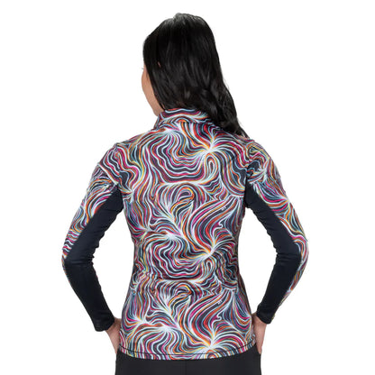 Nancy Lopez Blast 1/4 zip Long Sleeved  - Flow Black