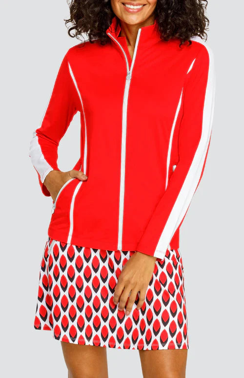 Tail Reilly Full Zip Jacket - Cardinal Red