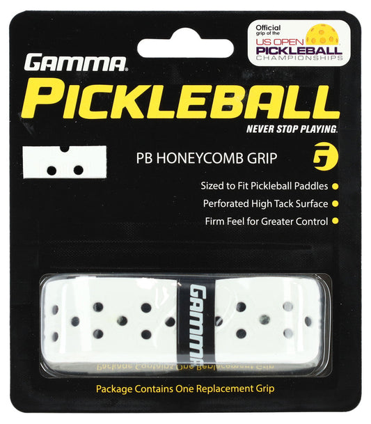 Gamma Honeycomb Replacement Pickleball Grip - White