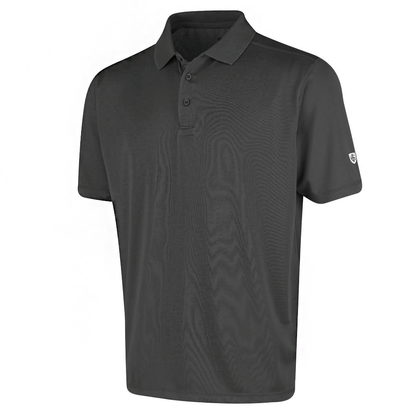 Island Green Men: Lightweight Polo - Charcoal Grey