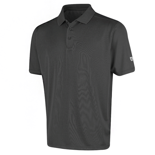 Island Green Men: Lightweight Polo - Charcoal Grey