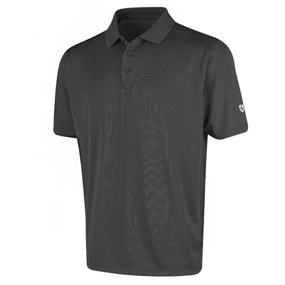 Island Green Men: Lightweight Polo - Charcoal Grey