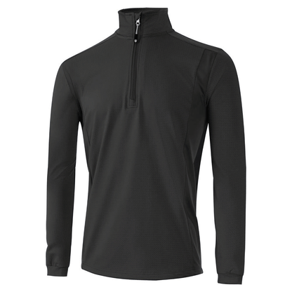 Island Green Men: 1/4 Zipped Outer Layer - Charcoal Grey