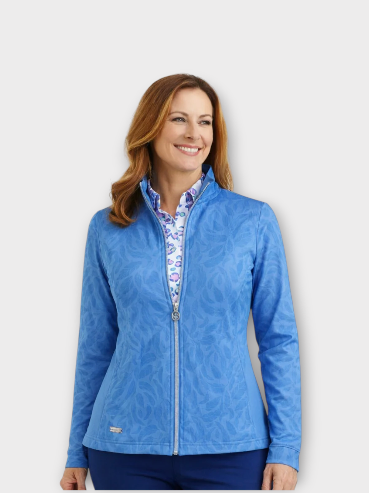 Island Green Feather Jacket - Blue