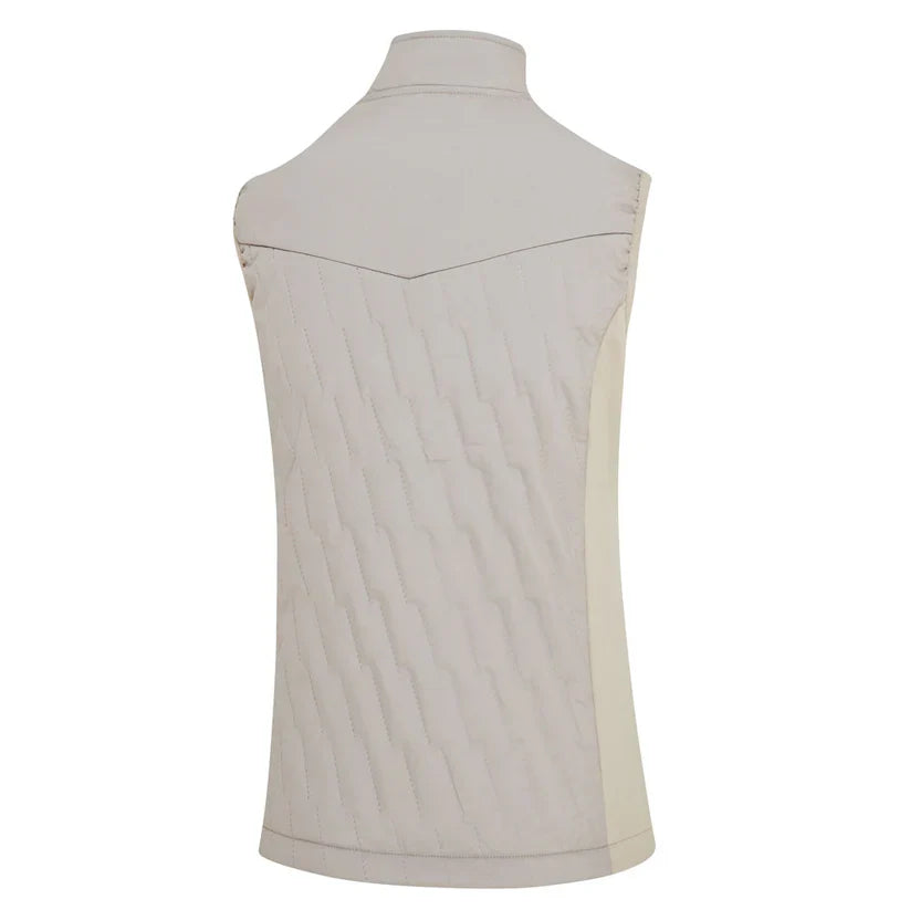 Island Green Padded Gilet - Stone