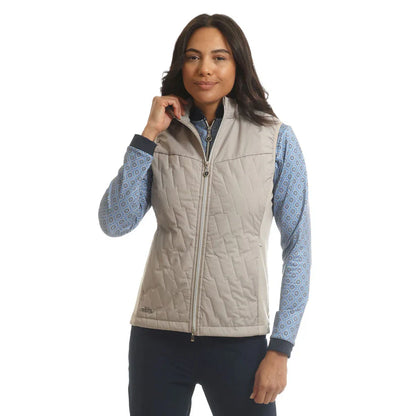 Island Green Padded Gilet - Stone