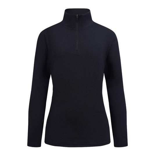 JRB Men: 1/4 Zipped Mid Layer - Black