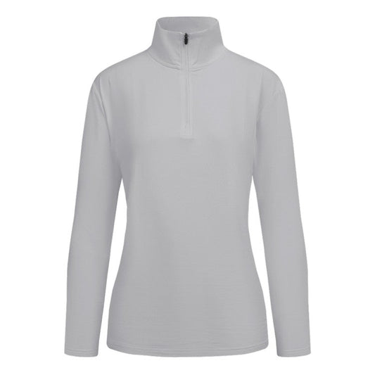 JRB Men: 1/4 Zipped Mid Layer - White