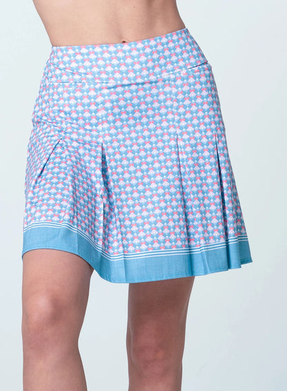 Lucky in Love Pleat Skort - Linen Glam