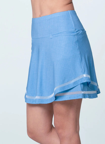 Lucky in Love Flounce Skort - Linen Play