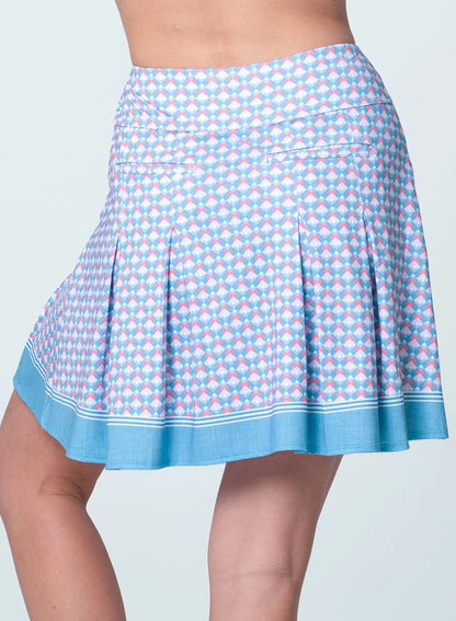 Lucky in Love Pleat Skort - Linen Glam