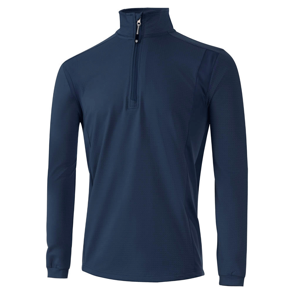 Island Green Men: 1/4 Zipped Outer Layer - Navy
