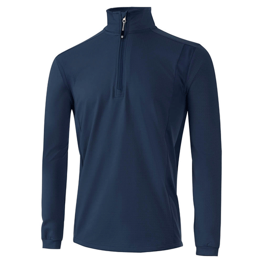 Island Green Men: 1/4 Zipped Outer Layer - Navy