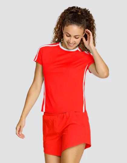 Tail Baseline short sleeved top - Flamenco