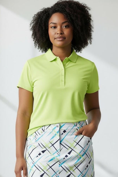 JRB Pique Short Sleeved Polo - Lime