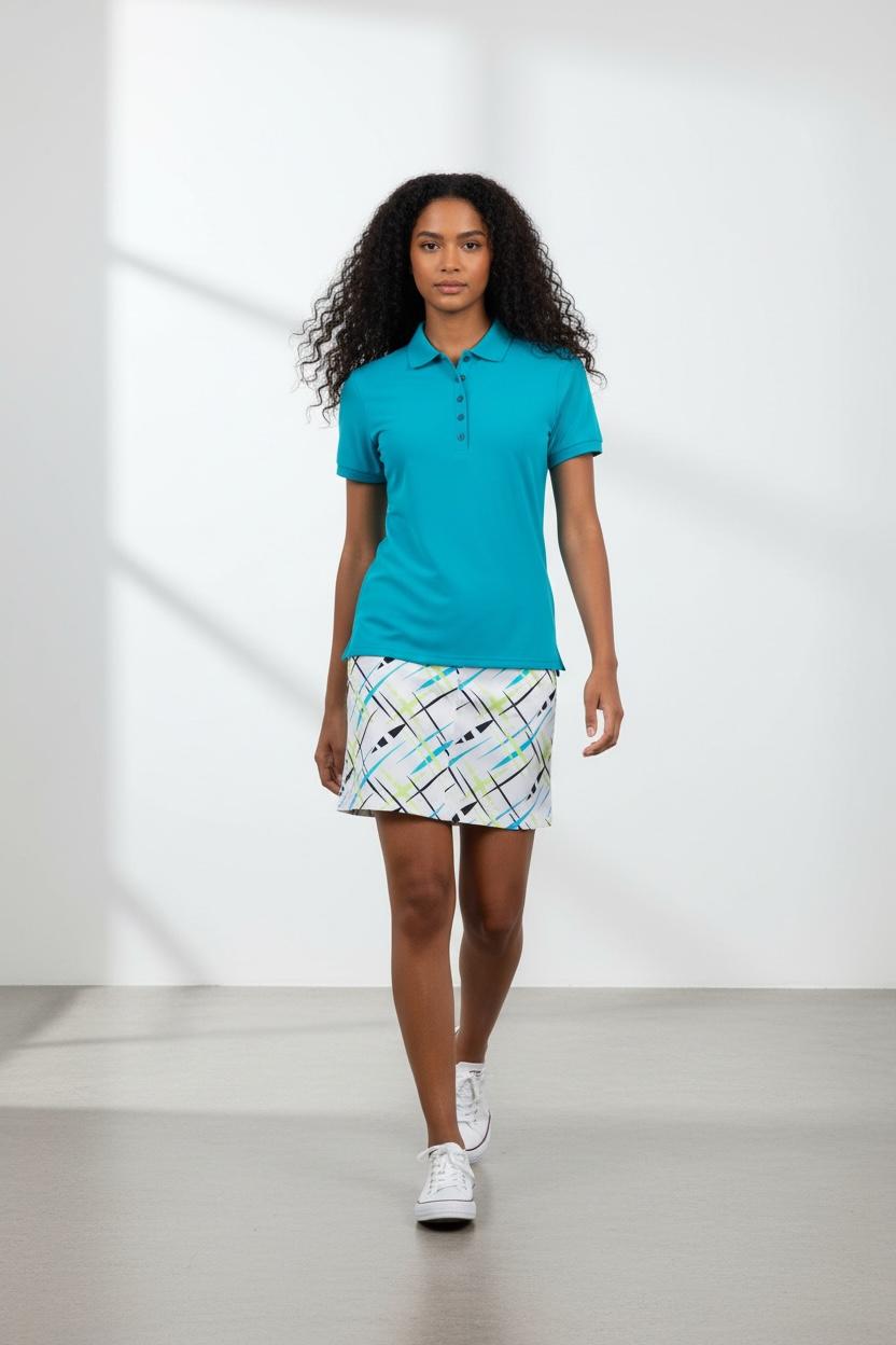 JRB Pique Short Sleeved Polo - River Blue