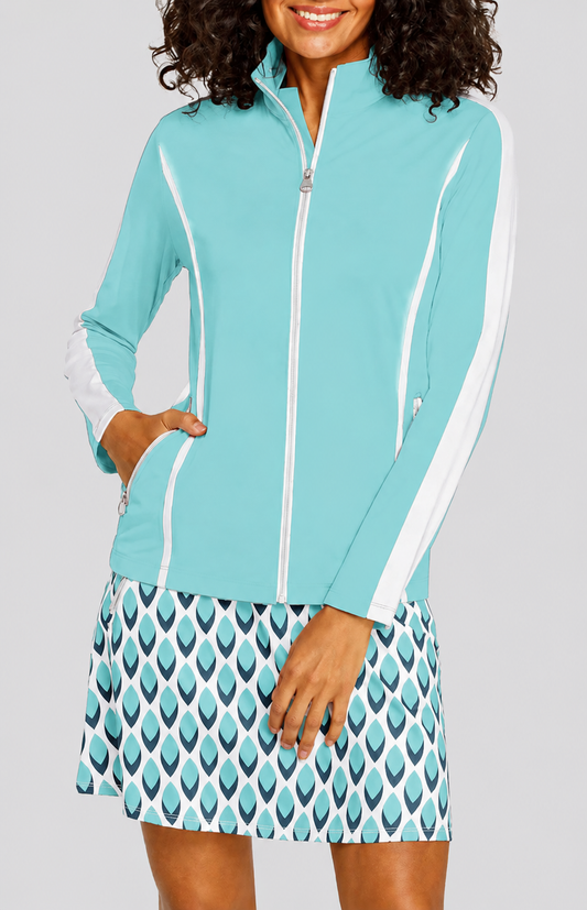 Tail Reilly Full Zip Jacket - Aqua Sky