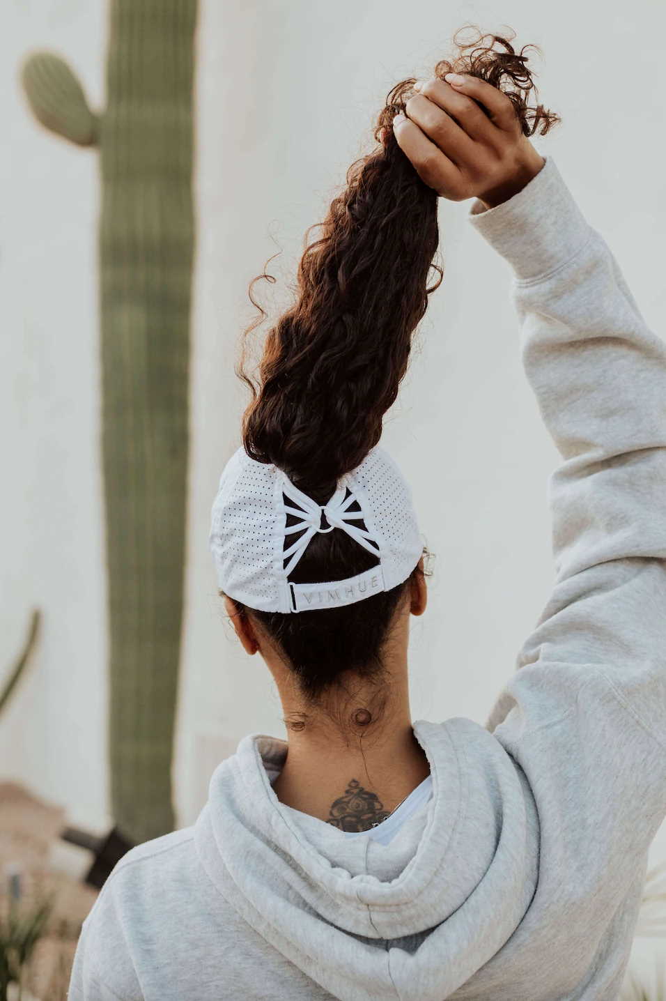 VimHue Sun Goddess cap - White Pickleball