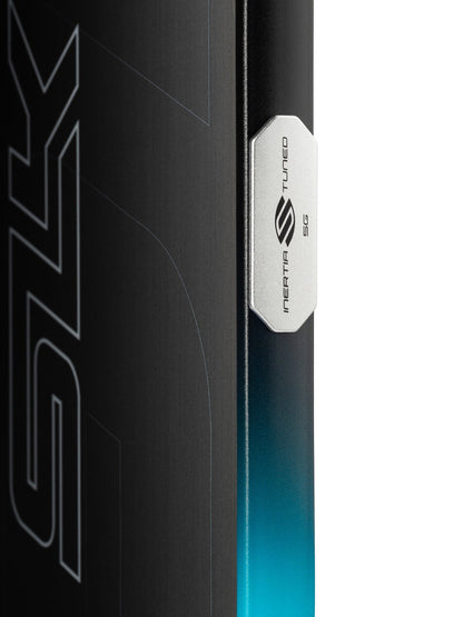 Selkirk SLK Geo Widebody pickleball paddle - Black/Cyan Blue