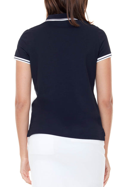 Swing Control pique short sleeved polo - Navy