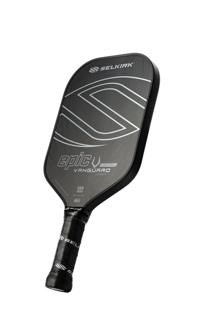 Selkirk Vanguard Control Elite Pickleball Paddle - Raw Carbon black