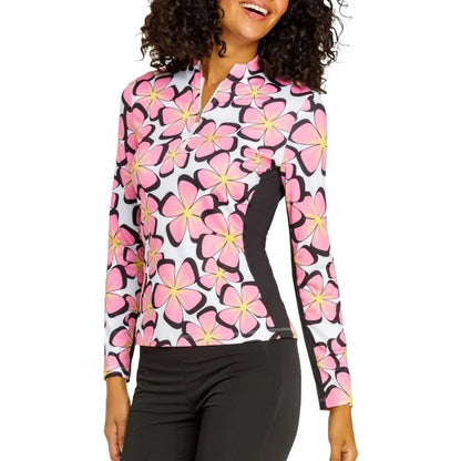 Tail Trey Long Sleeved Top - Glimmer Petals