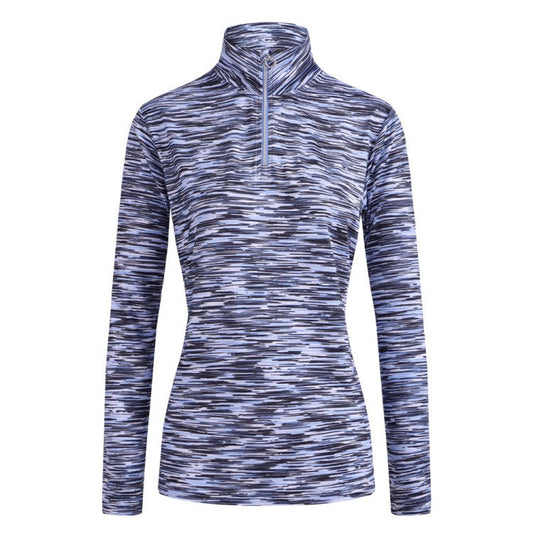 JRB 1/4 zipped mid layer - Cornflower marble