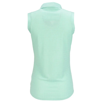 Nancy Lopez Journey Sleeveless Polo - Aqua